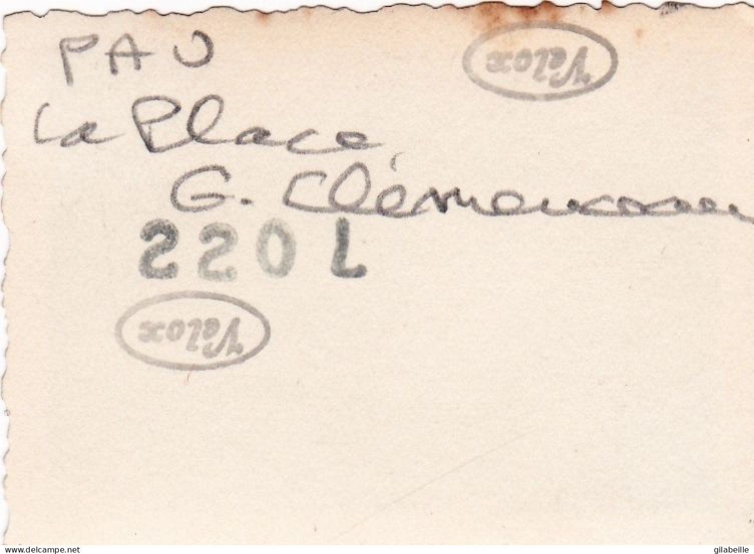 Photo 6.5 Cm X4.5 Cm - PAU - Place Georges Clemenceau  - Aout 1934 - Places