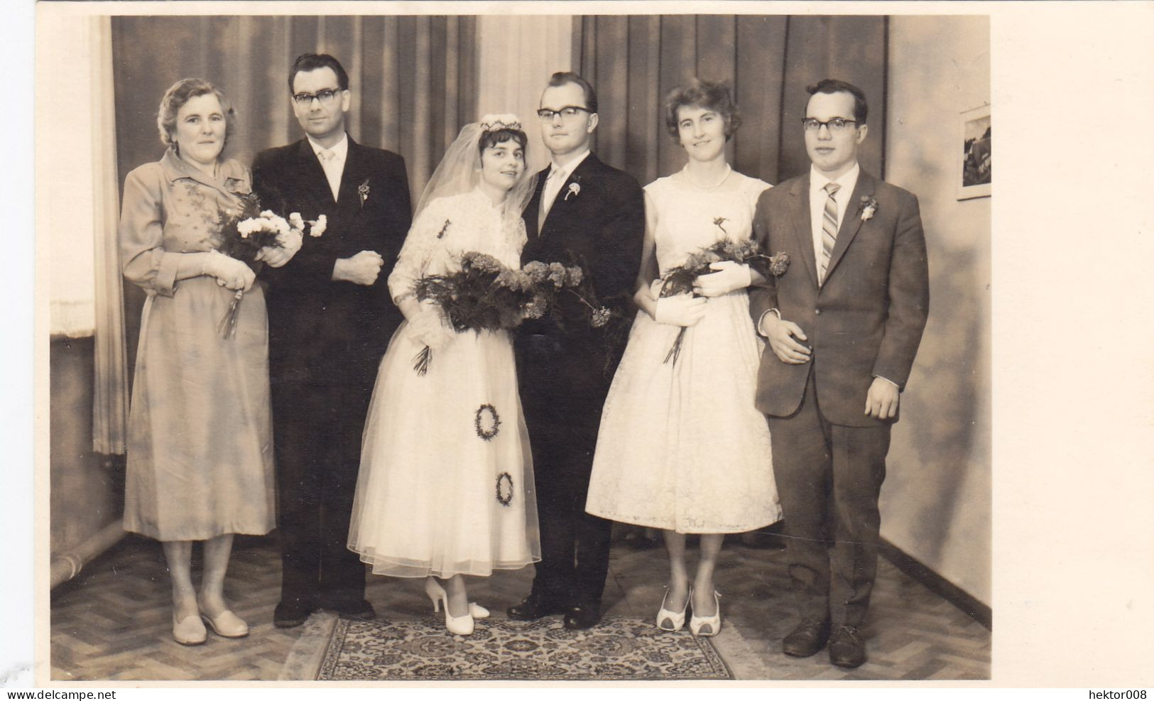 Altes Foto Vintage.Personen-Hochzeit. (  B12  ) - Personnes Anonymes