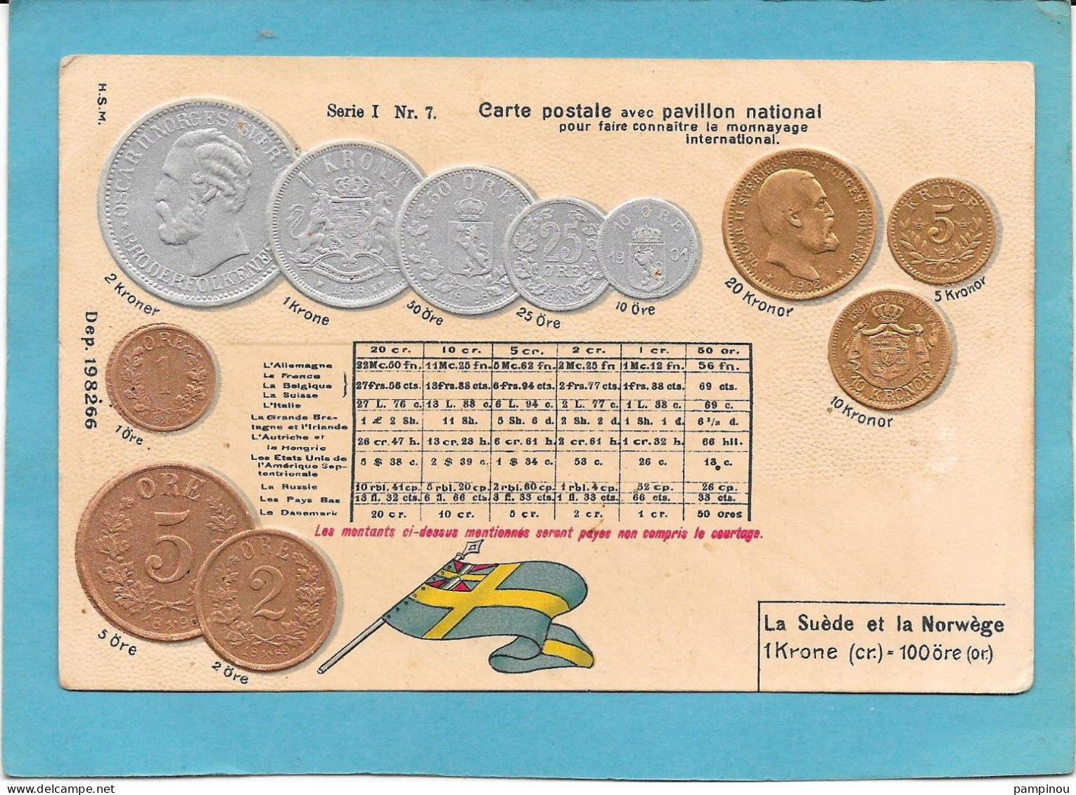 MONNAIES - La SUEDE Et NORVEGE - Numismatique - Gaufrée - Münzen (Abb.)