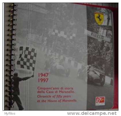 FERRARI 1947/1997  CINQUANT'ANNI DI STORIA DELLA CASA DI MARANELLO BOLAFFI 12 FDC CON "GOLD FOIL REPLICA" - Automobilismo