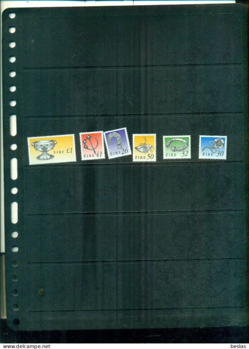 IRLANDE SERIE COURANTE TRESORS D'ART IRLANDAIS 90 I 6 VAL NEUFS A PARTIR DE 1.75 EUROS - Unused Stamps