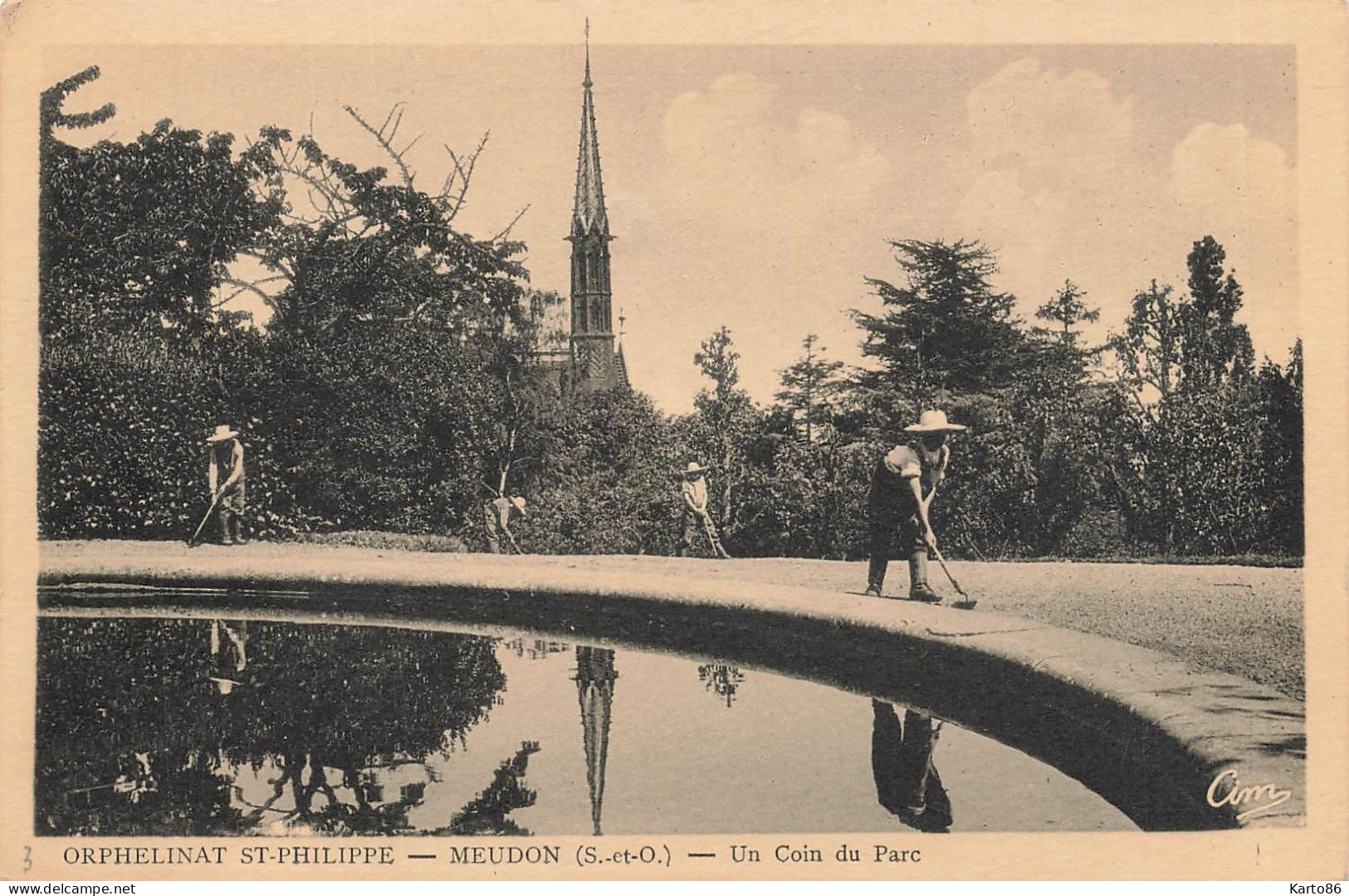 Meudon * Orphelinat St Philippe * Un Coin Du Parc * école - Meudon