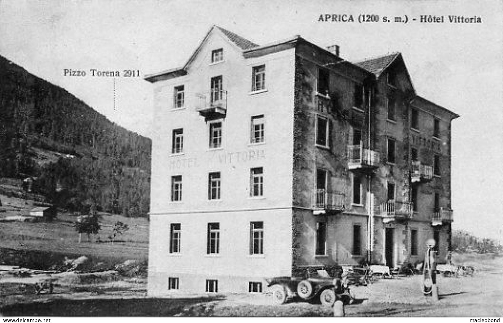 Aprica (Sondrio) - Albergo Vittoria Auto E Pompa Di Benzina - Sondrio