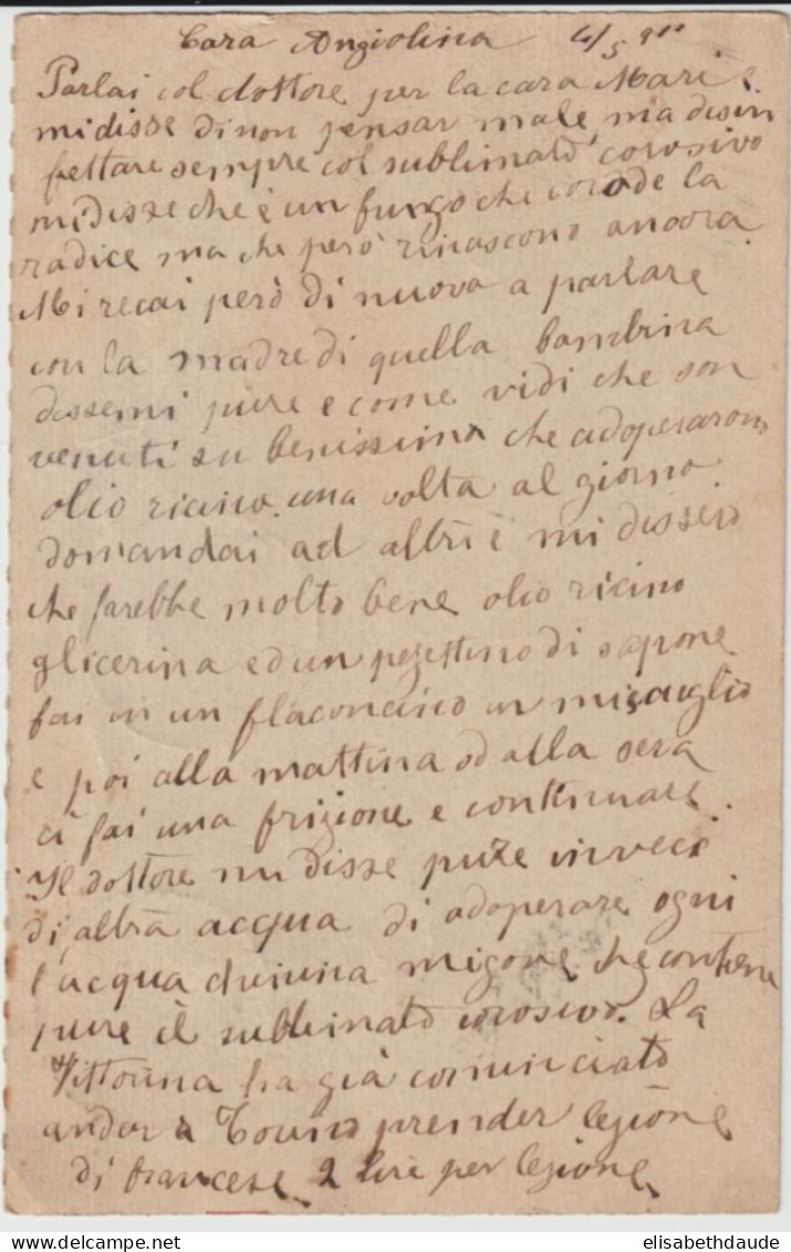 ITALIA - 1911 - CP ENTIER "AVEC REPONSE" ! AMBULANT TORINO SAVONA ! => MONTE CARLO (MONACO) ! - Interi Postali