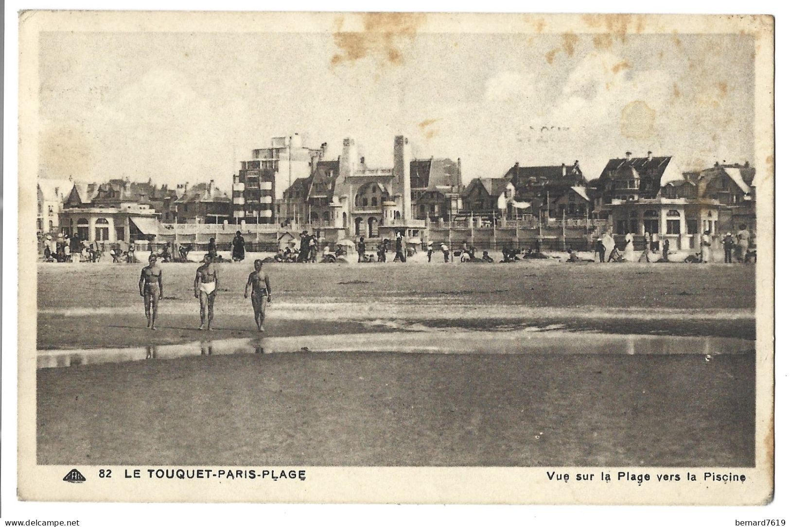 62   Le Touquet  Paris Plage - Vue Sur La Plage Vers La Piscine - Le Touquet