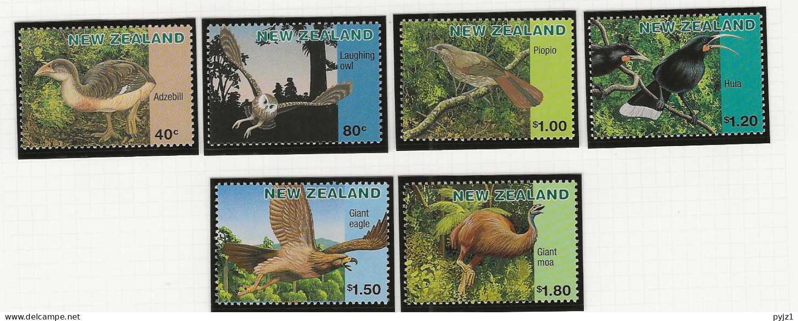 1996 MNH New Zealand Mi 1558-63 Postfris** - Unused Stamps