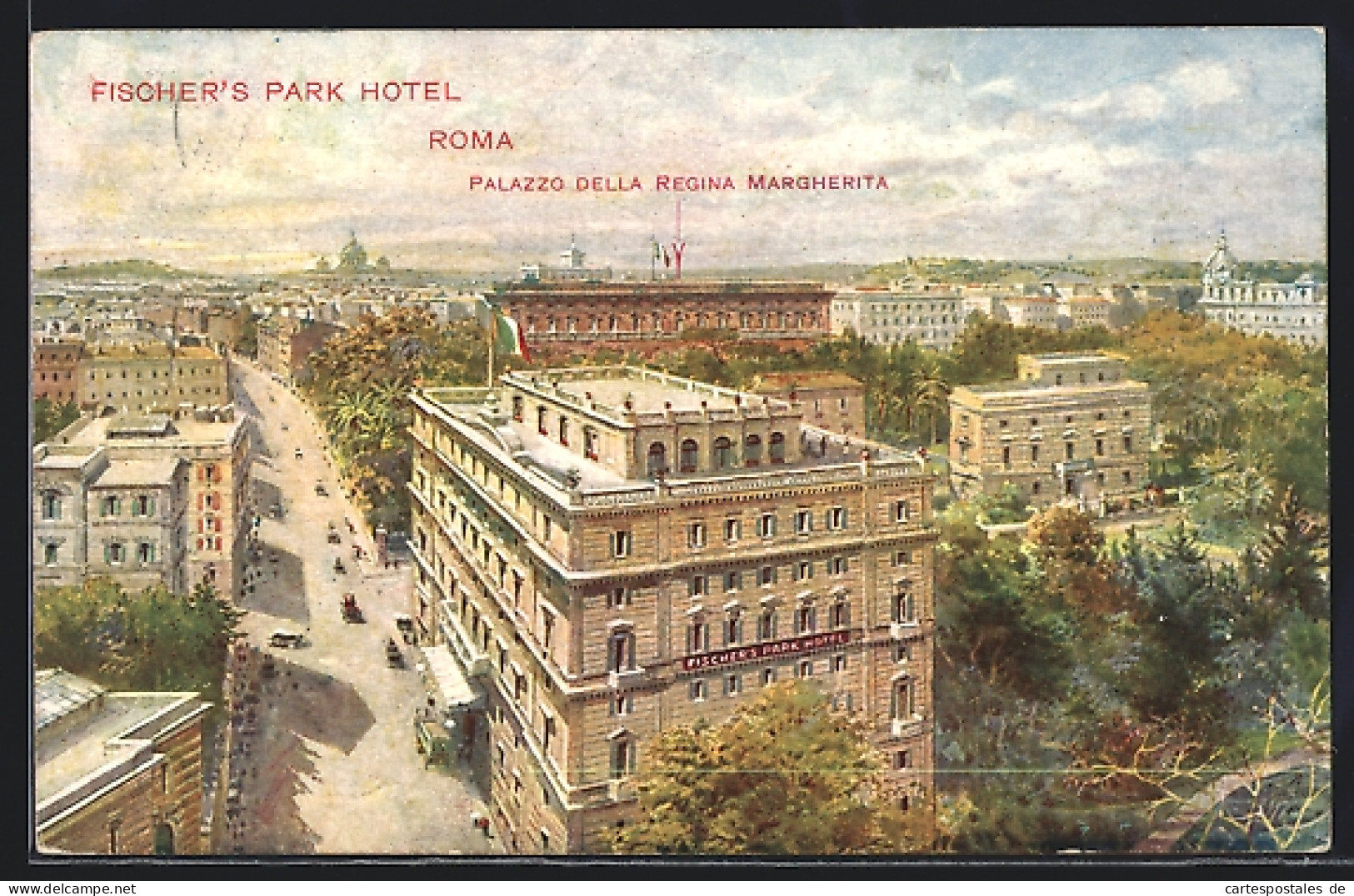 Cartolina Roma, Fischer`s Park Hotel E Palazzo Della Regina Margherita  - Sonstige & Ohne Zuordnung