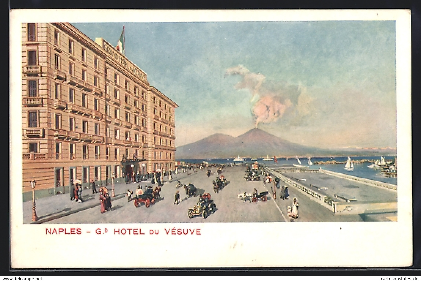 Cartolina Naples, Grand Hotel Du Vésuve  - Altri & Non Classificati