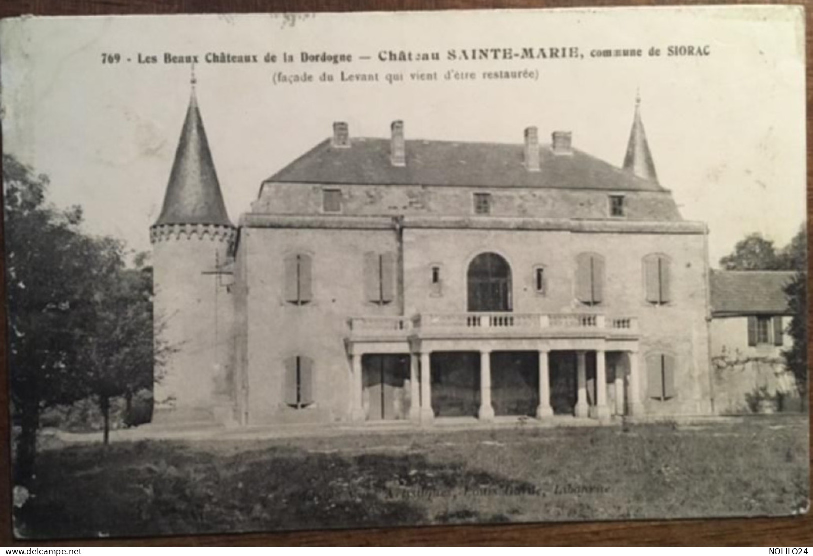 Cpa 24 Dordogne, Siorac, Château Sainte-Marie, Série Les Beaux Châteaux De Dordogne éd Garde, écrite En 1913 - Andere & Zonder Classificatie