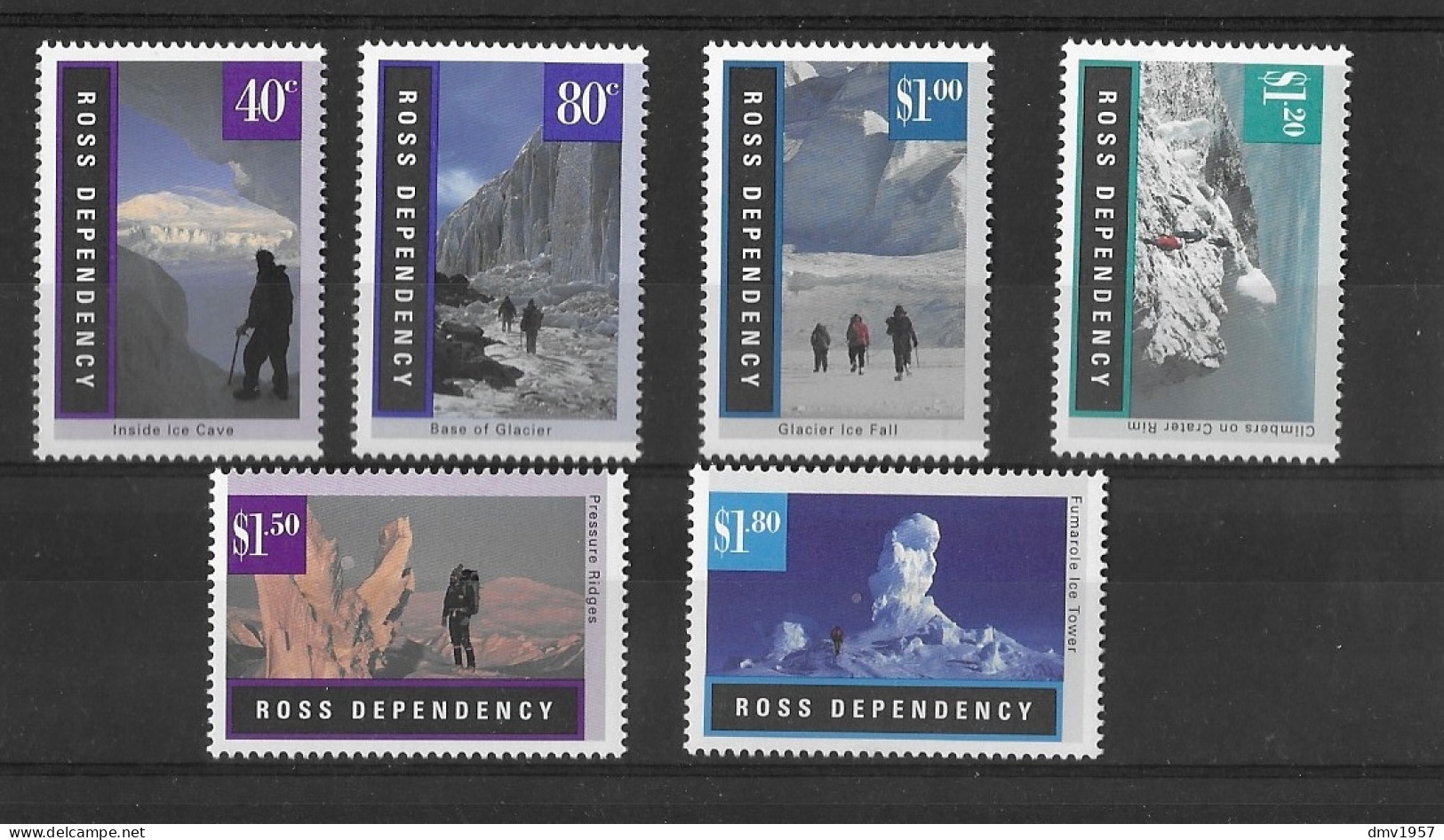 Ross Dependency 1996 MNH Antarctic Landscapes Sg 38/43 - Oblitérés
