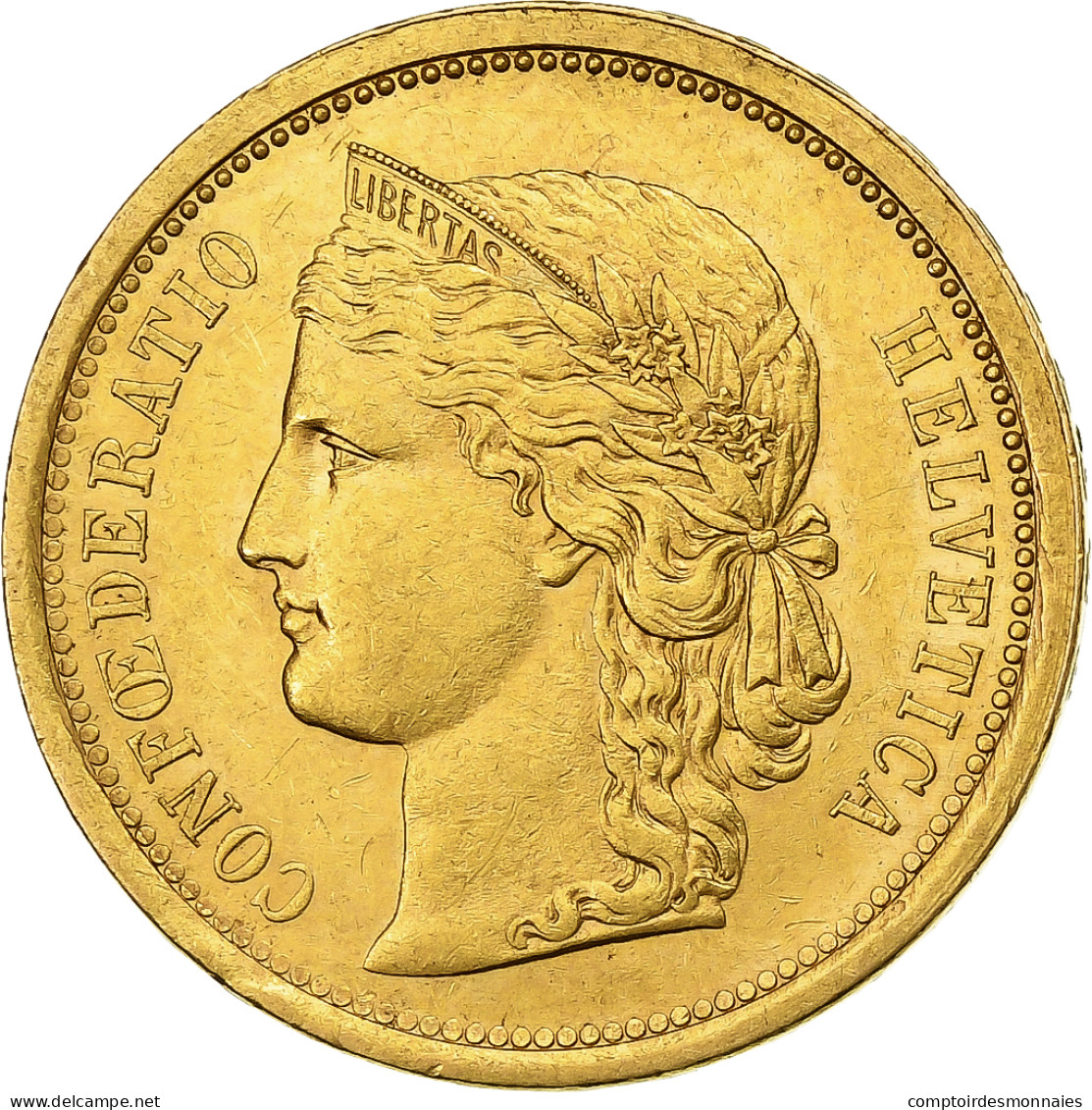 Suisse, 20 Francs, 1886, Or, SUP, KM:31.3 - Andere & Zonder Classificatie
