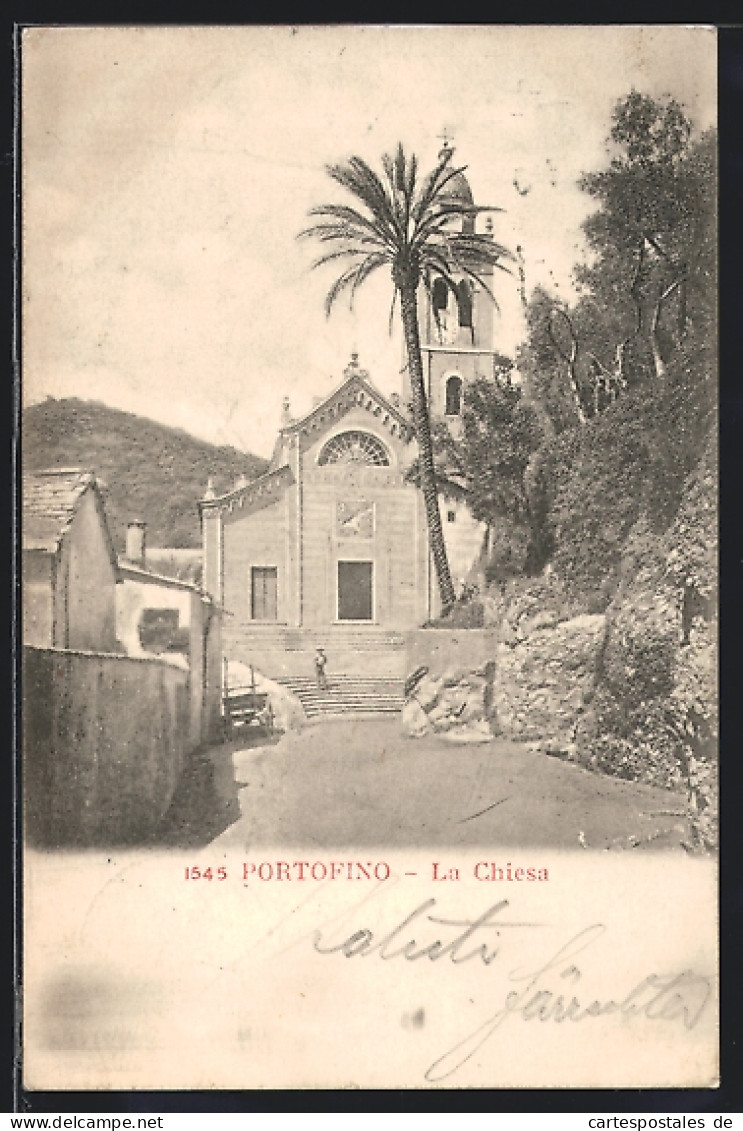 Cartolina Portofino, La Chiesa  - Other & Unclassified