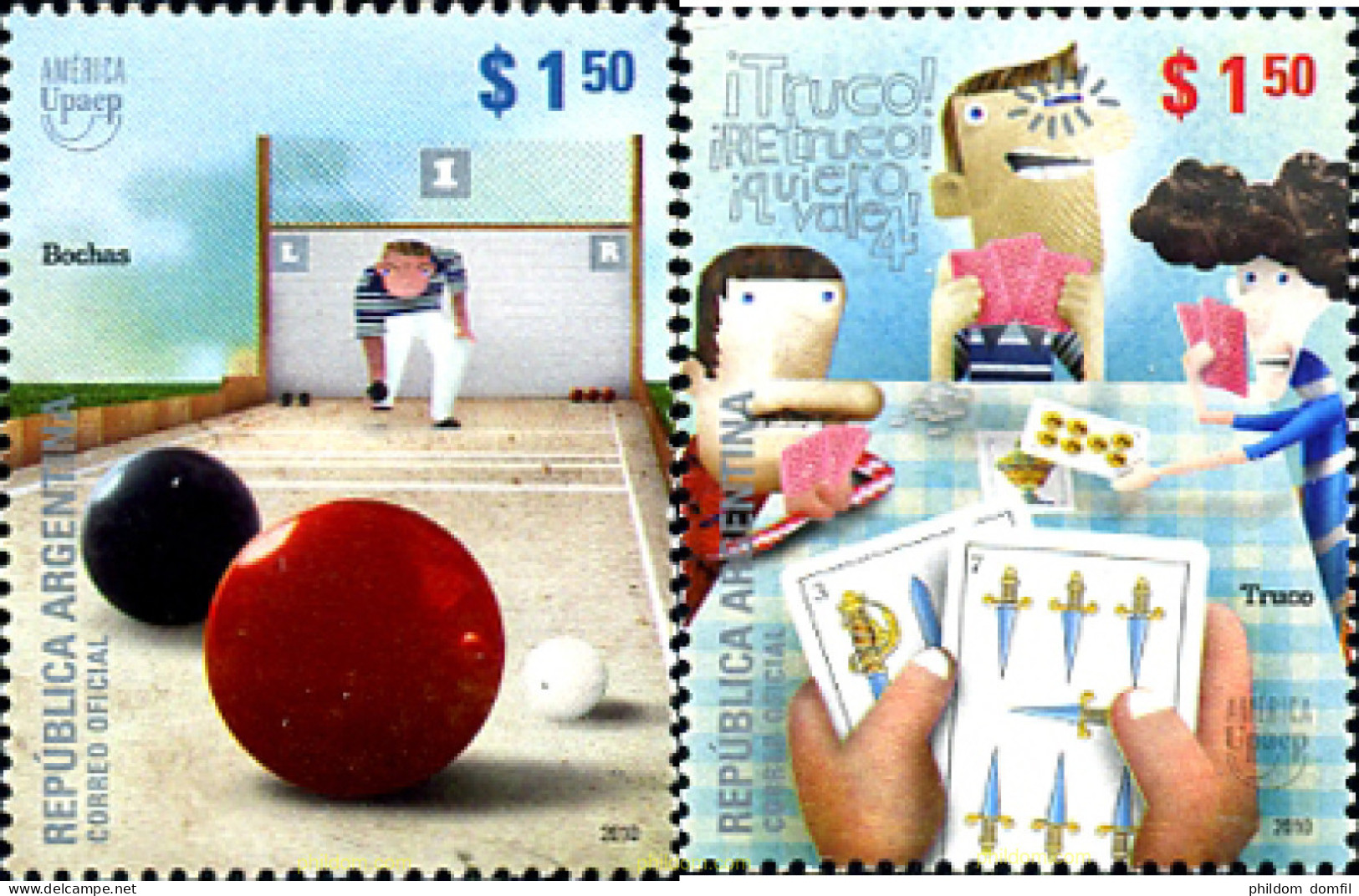 254462 MNH ARGENTINA 2010 AMERICA - UPAEP 2010 JUEGOS TRADICIONALES - Unused Stamps