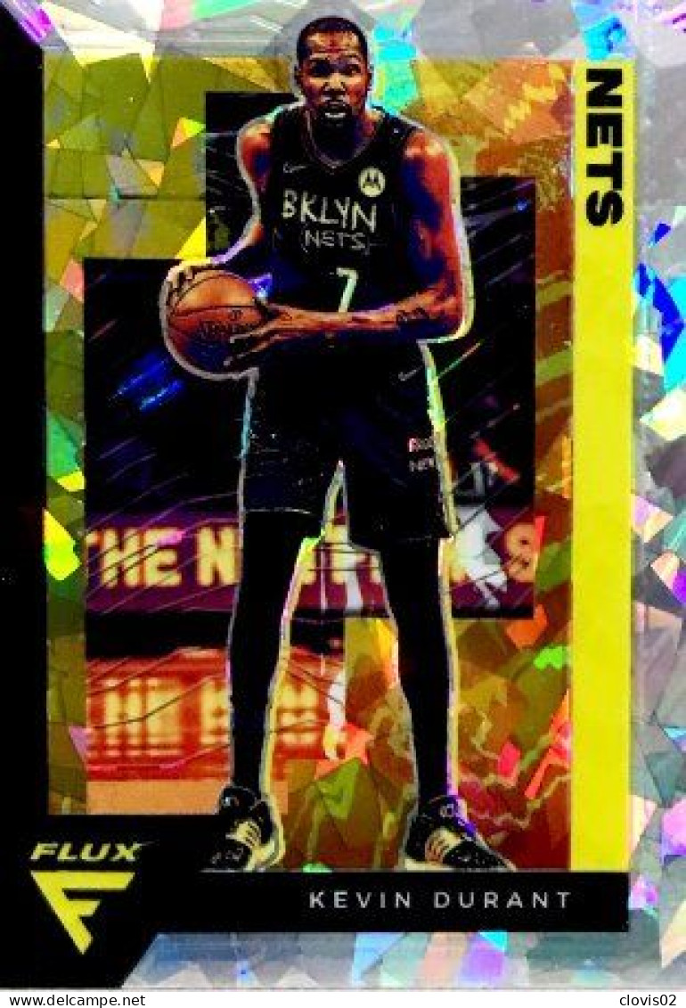 14 Kevin Durant - Brooklyn Nets - Carte Panini 2020-21 NBA Flux Base Cards - Autres & Non Classés