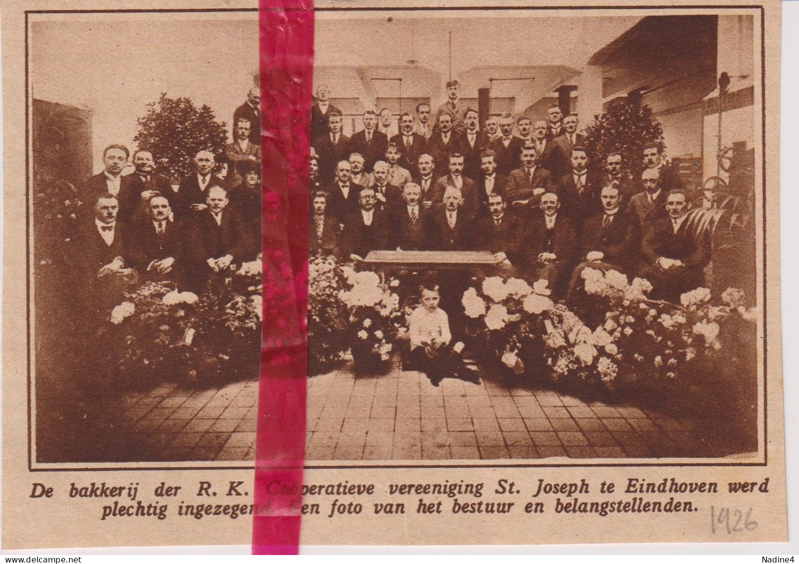 Eindhoven - Inzegening Bakkerij Vereniging St Joseph - Orig. Knipsel Coupure Tijdschrift Magazine - 1926 - Unclassified