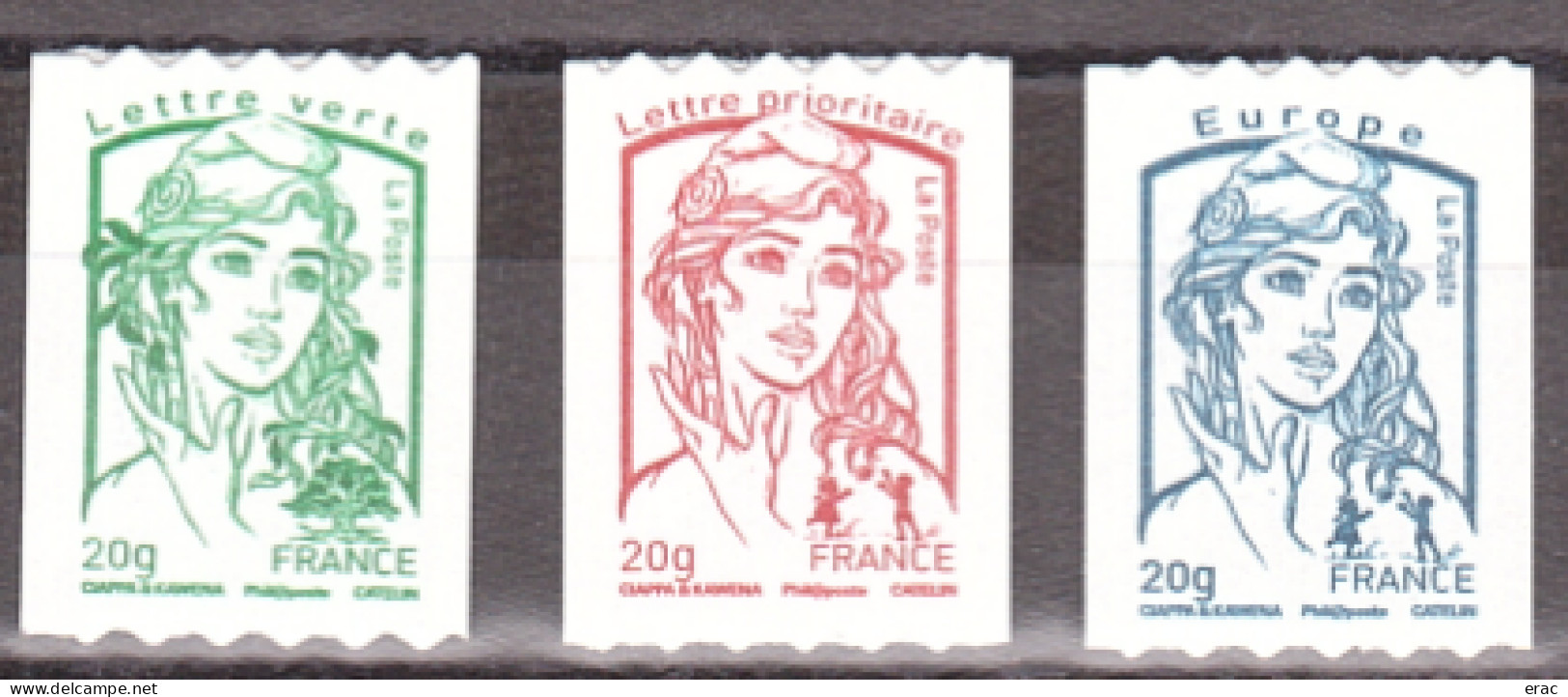 France - 2013 - Autoadhésif N° 862 à 863 - Neuf ** - Marianne De Ciappa & Kawena - Roulette - Unused Stamps