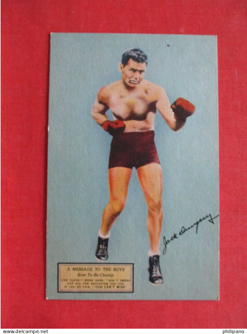 Boxer Jack Dempsey.   Ref 6409 - Sonstige & Ohne Zuordnung