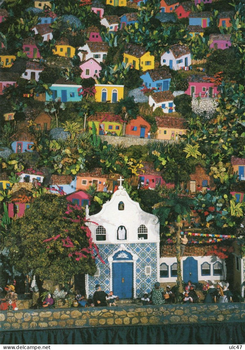 - Edith La Bate. - Brazil. Favella, A Hillside Town In Brazil (detail). - Carte Double - Scan Du Dos - - Paintings