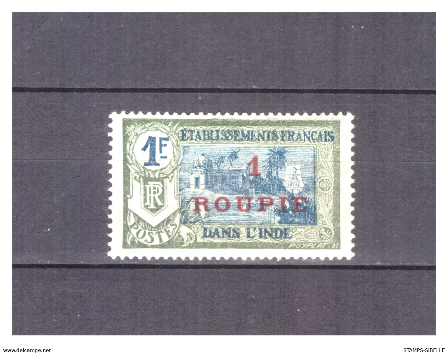 INDE    N° 75  .  1 R  SUR 1 F  . NEUF  * . SUPERBE   . - Unused Stamps