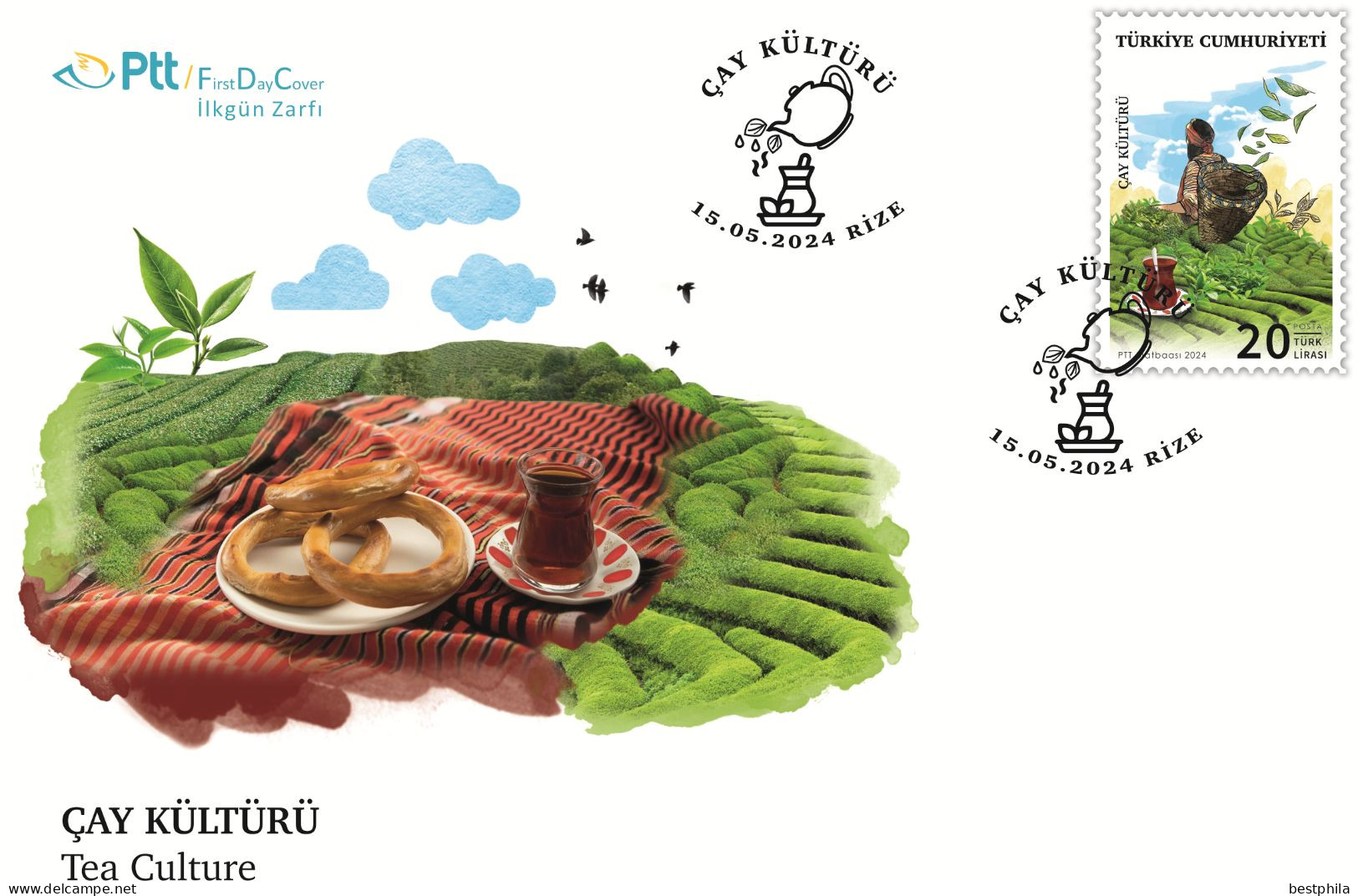 2024 - Turkey, Türkei - Tea Culture (RİZE) - FDC - Briefe U. Dokumente