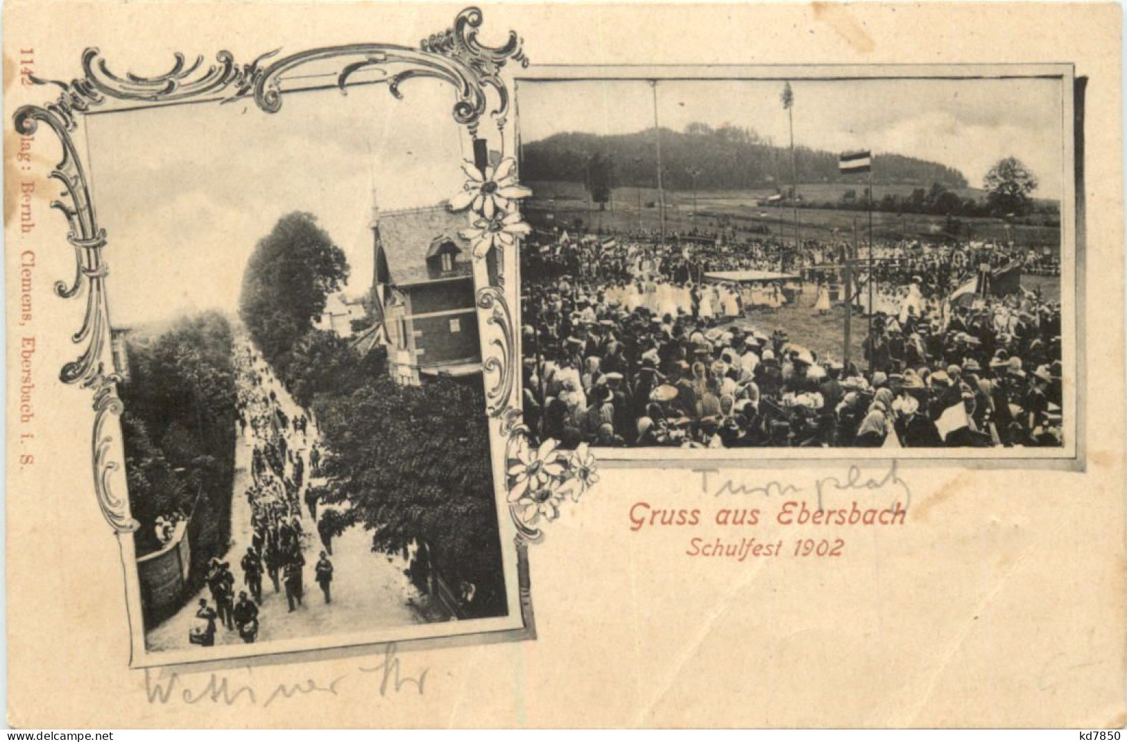Gruss Aus Ebersbach - Schulfest 1902 - Ebersbach (Löbau/Zittau)