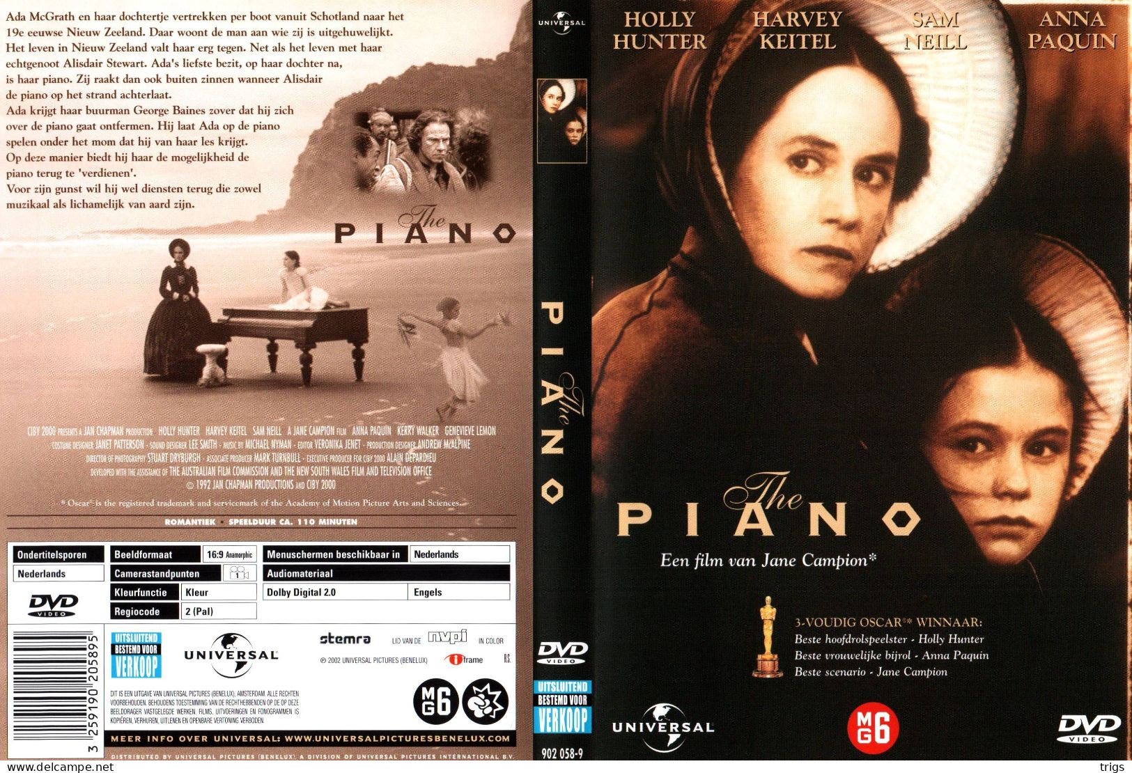 DVD - The Piano - Drama