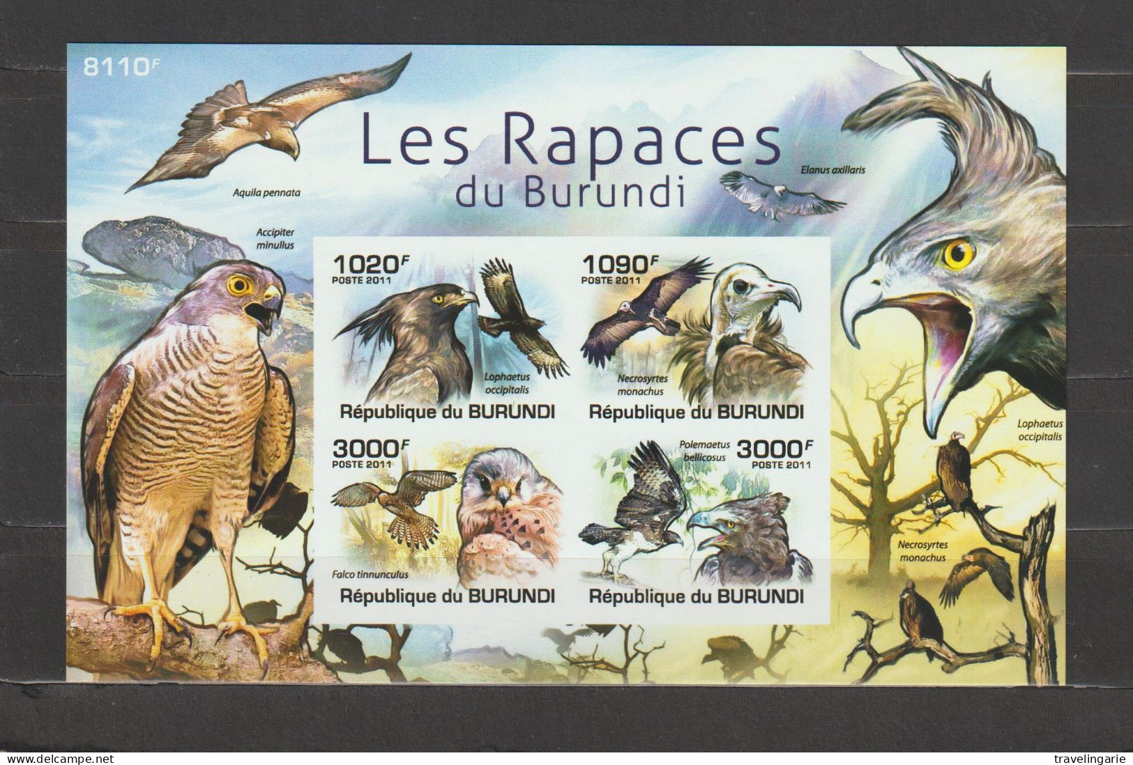 Burundi 2011 Birds Of Prey / Les Rapaces S/S Imperforate/ND MNH/** - Andere & Zonder Classificatie
