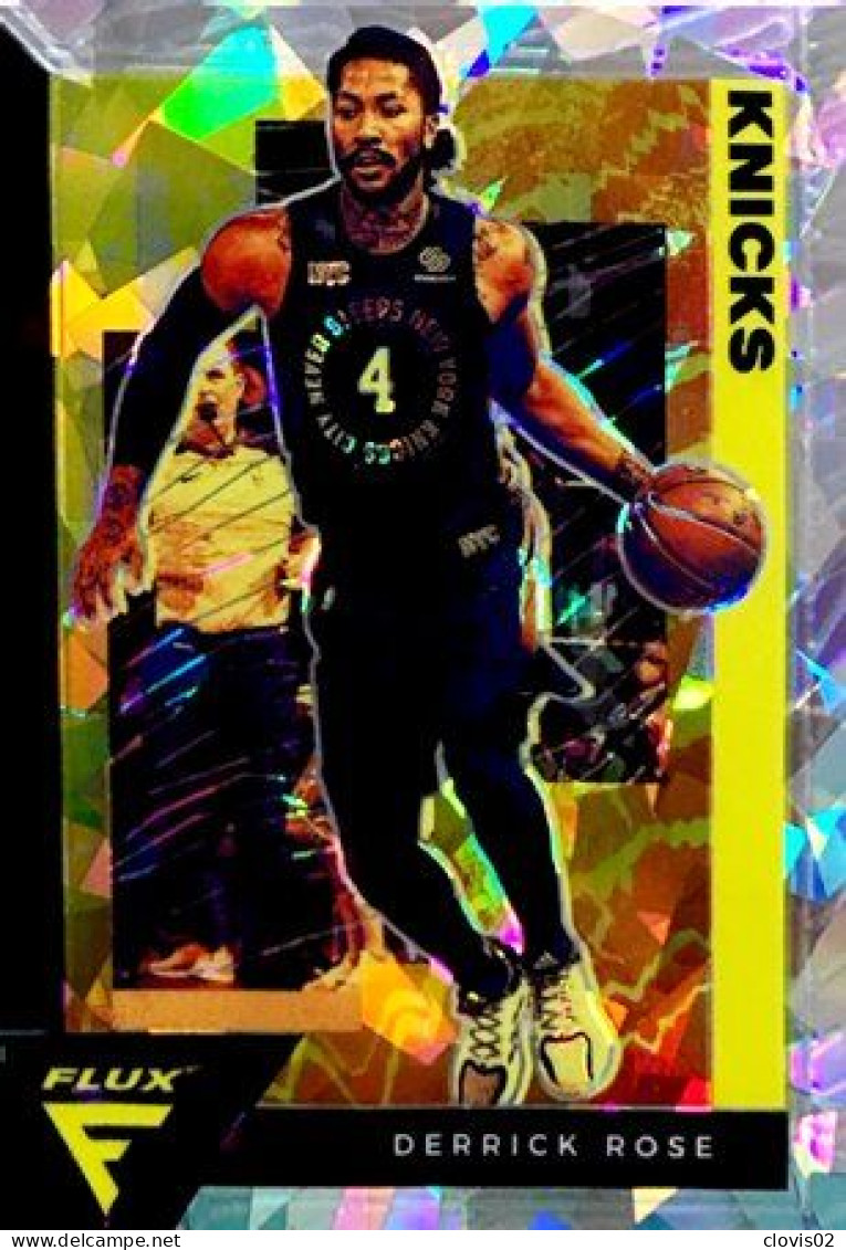 119 Derrick Rose - New York Knicks - Carte Panini 2020-21 NBA Flux Base Cards - Andere & Zonder Classificatie