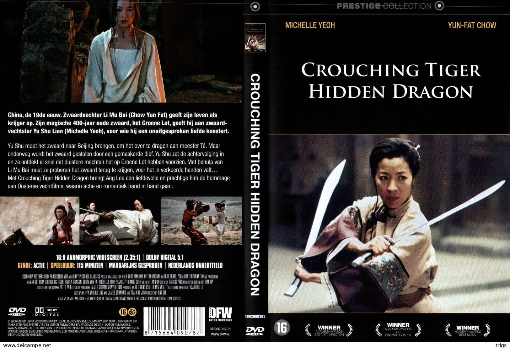 DVD - Crouching Tiger, Hidden Dragon - Actie, Avontuur