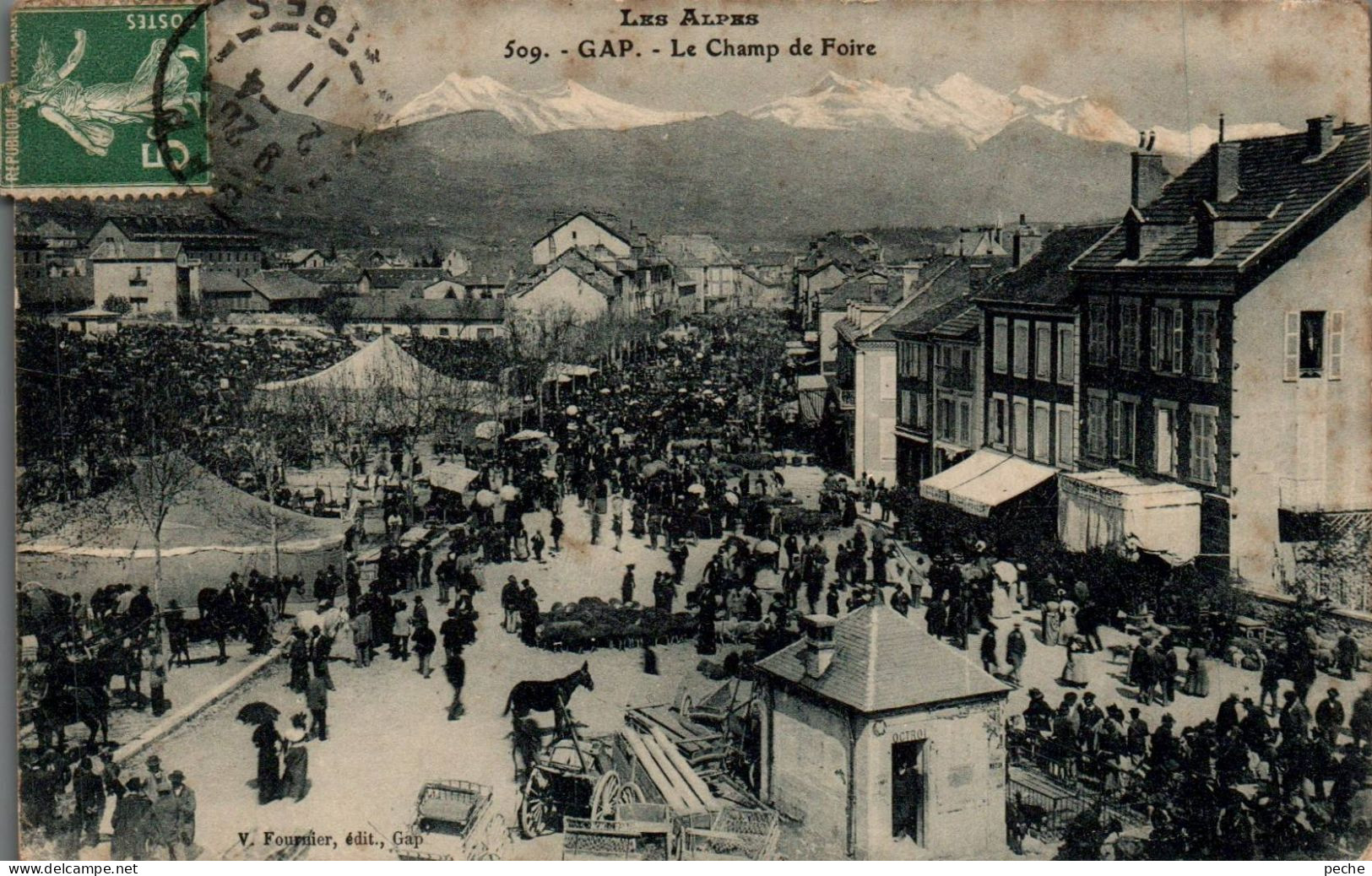 N°2617 W -cpa Gap -le Champ De Foire- - Gap