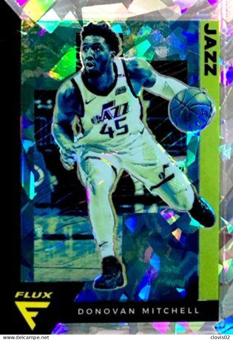 169 Donovan Mitchell - Utah Jazz - Carte Panini 2020-21 NBA Flux Base Cards - Autres & Non Classés