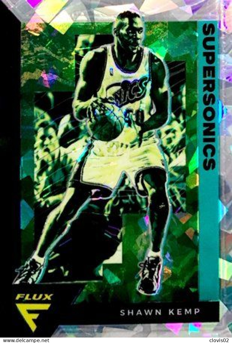 196 Shawn Kemp - Seattle Supersonics - Carte Panini 2020-21 NBA Flux Base Cards - Autres & Non Classés