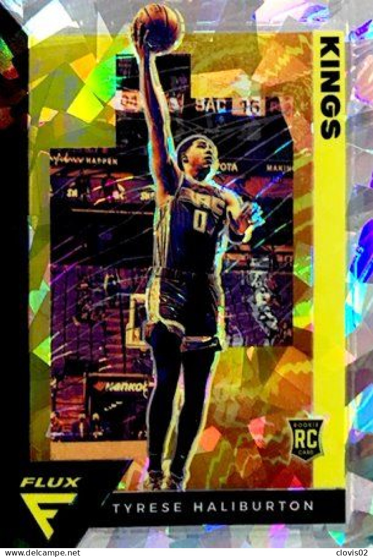 203 Tyrese Haliburton - Sacramento Kings - Rookies - Carte Panini 2020-21 NBA Flux Base Cards - Otros & Sin Clasificación