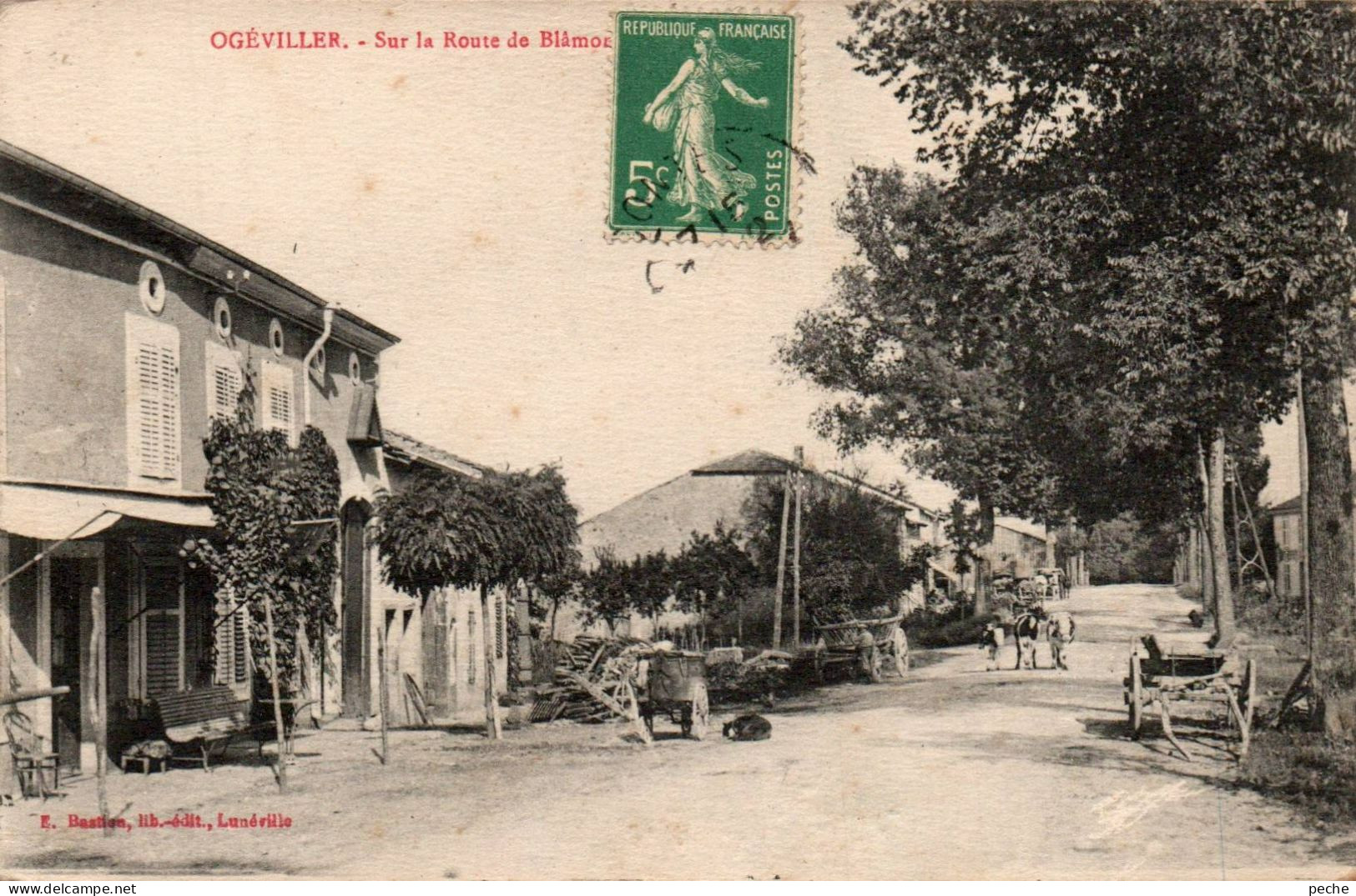 N°2618 W -cpa Ogeviller -sur La Route De Blamont- - Autres & Non Classés