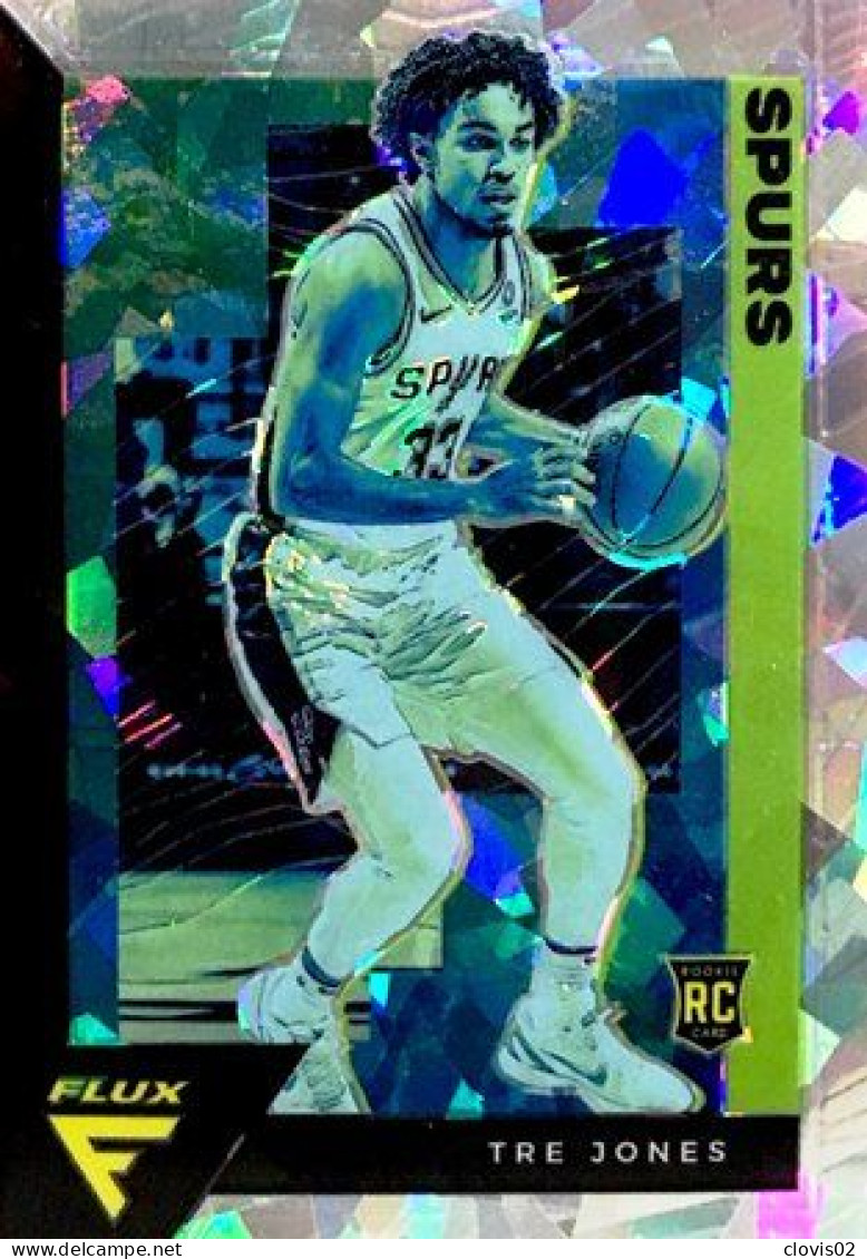 230 Tre Jones - San Antonio Spurs - Rookies - Carte Panini 2020-21 NBA Flux Base Cards - Otros & Sin Clasificación