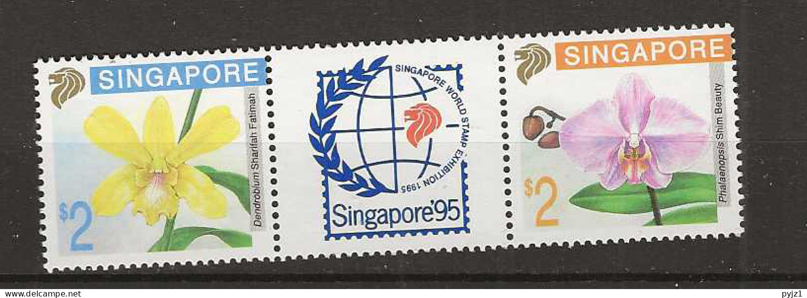 1992 MNH Singapore Mi 646-47 Postfris** - Singapour (1959-...)