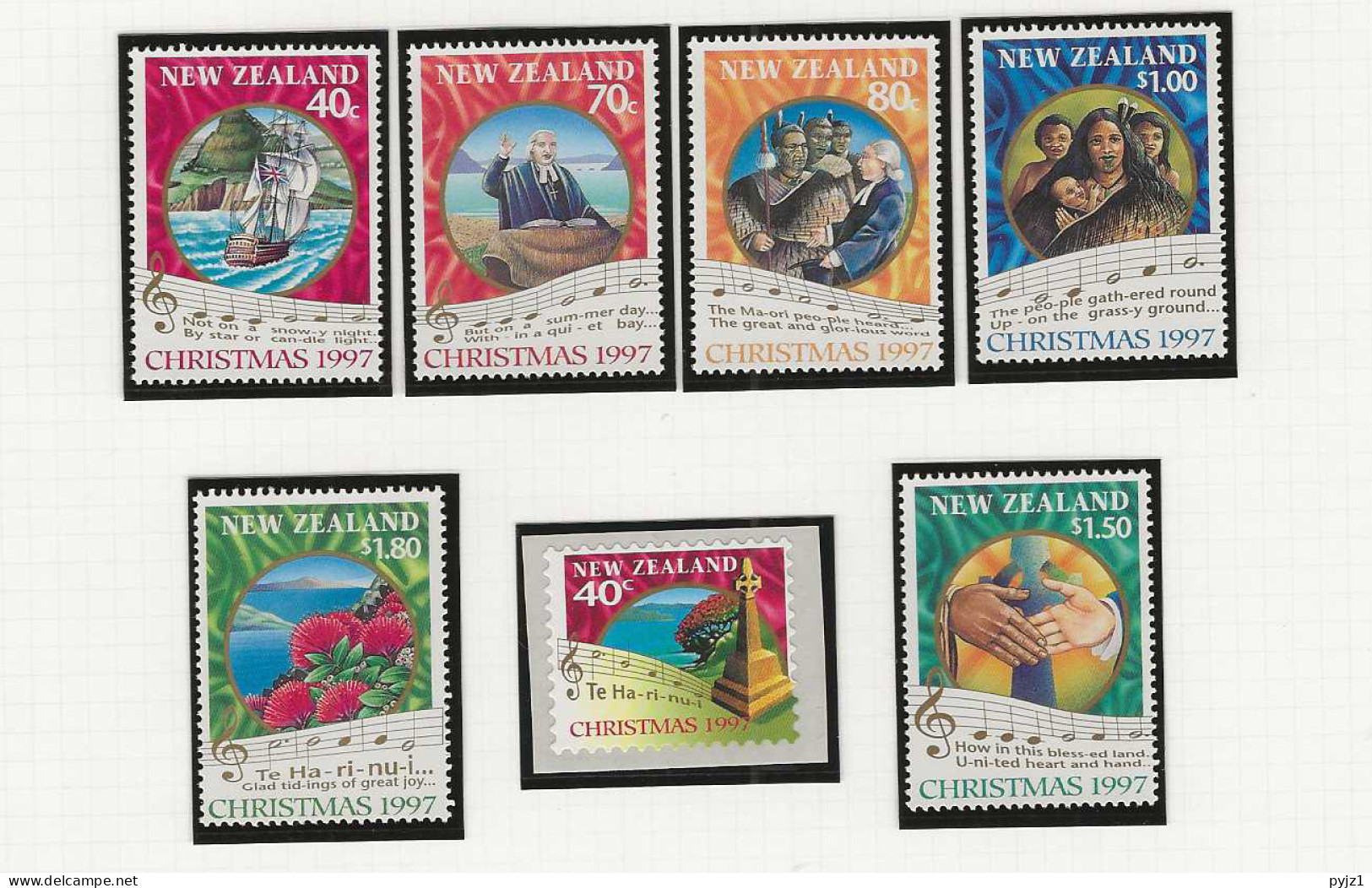 1997 MNH New Zealand Mi 1621-27 Postfris** - Ungebraucht