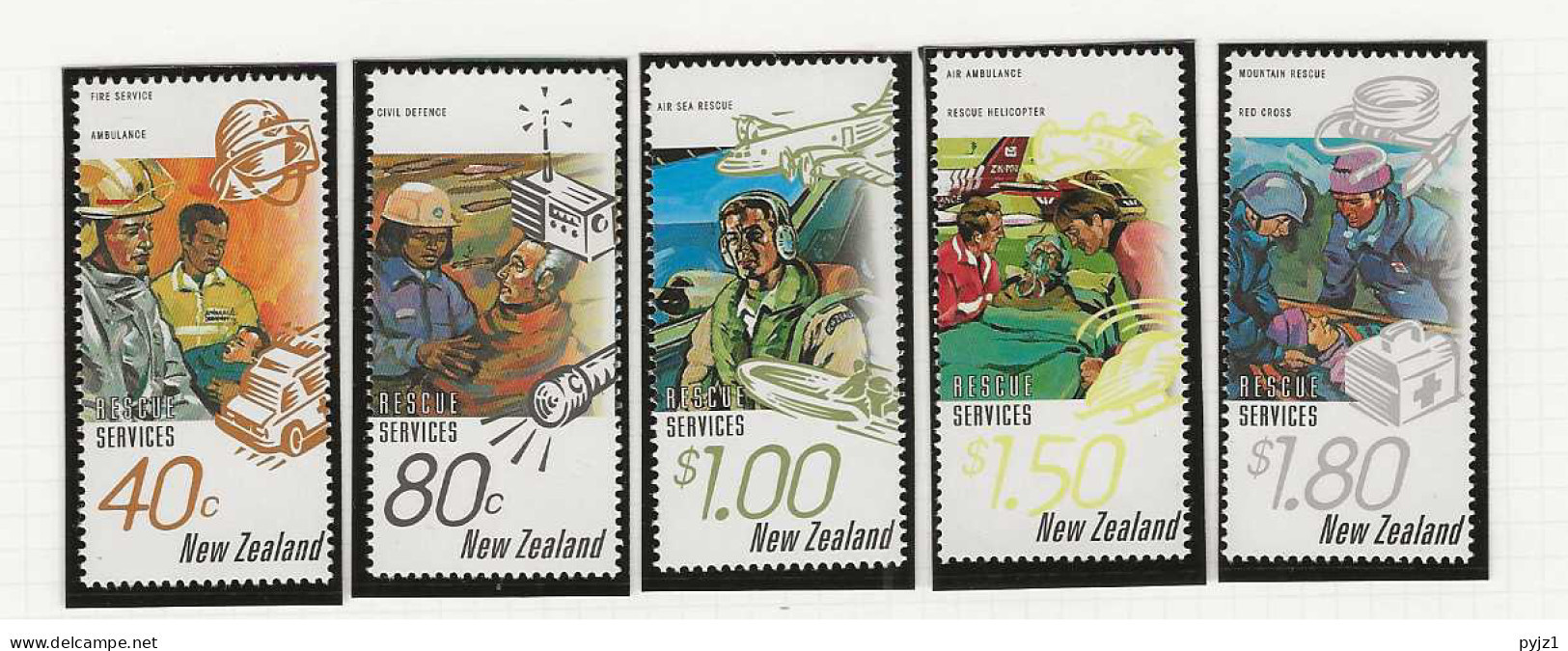 1996 MNH New Zealand Mi 1497-1501 Postfris** - Ungebraucht