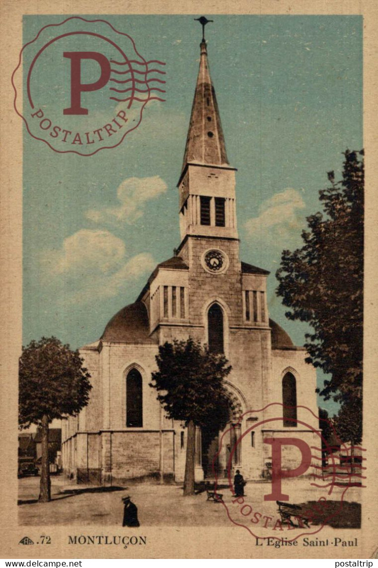 FRANCIA. FRANCE. 03 ALLIER MONTLUÇON L'EGLISE SAINT PAUL - Montlucon