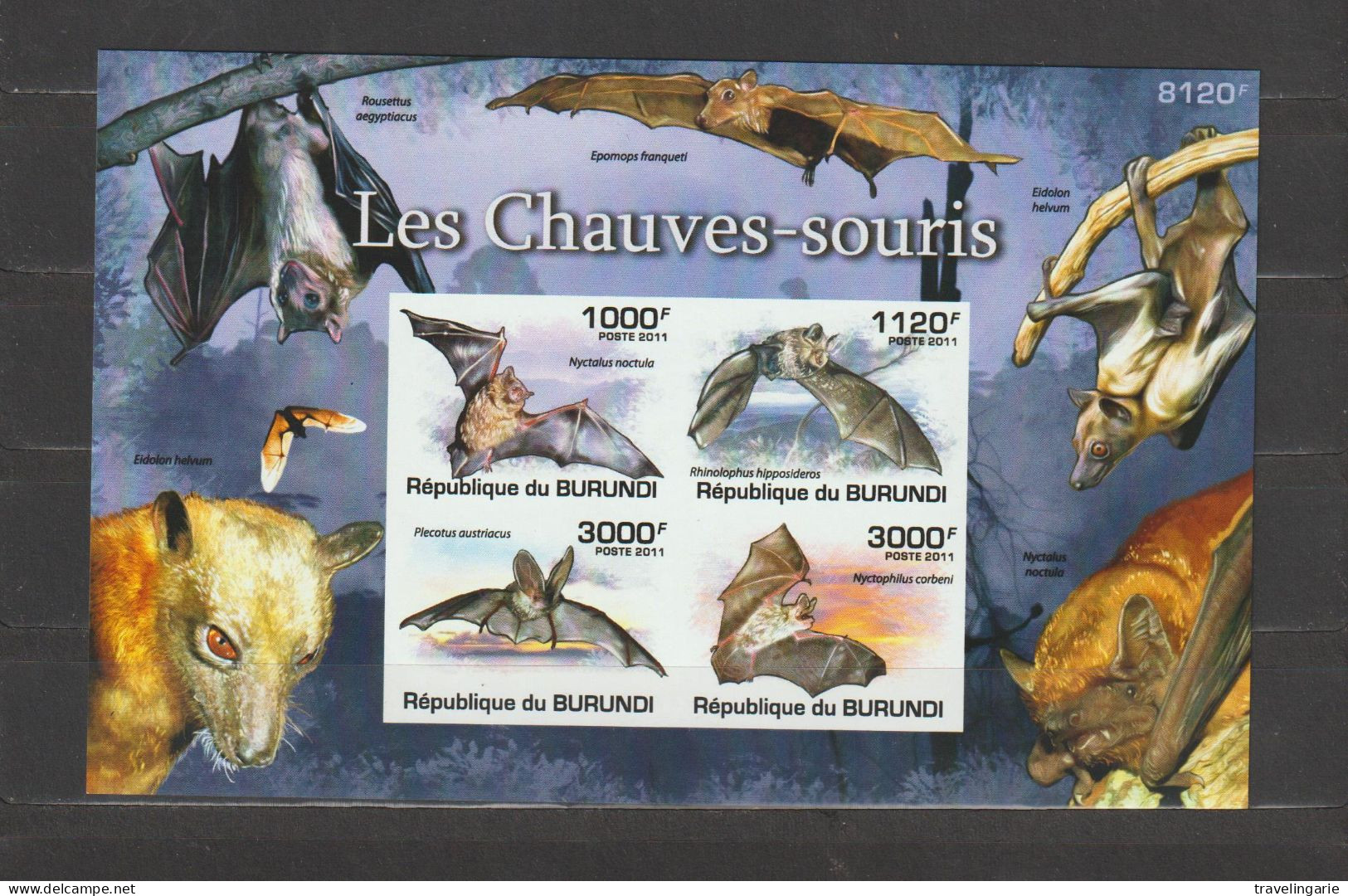 Burundi 2011 Bats / Les Chauves-souris S/S Imperforate/ND MNH/** - Sonstige & Ohne Zuordnung