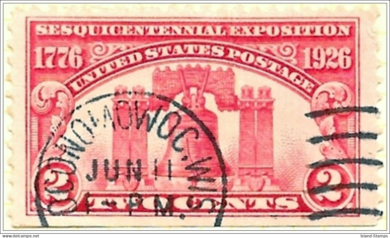 # 627-28 - 1926 Sesquicentennial Expo. 3v Used - Gebraucht