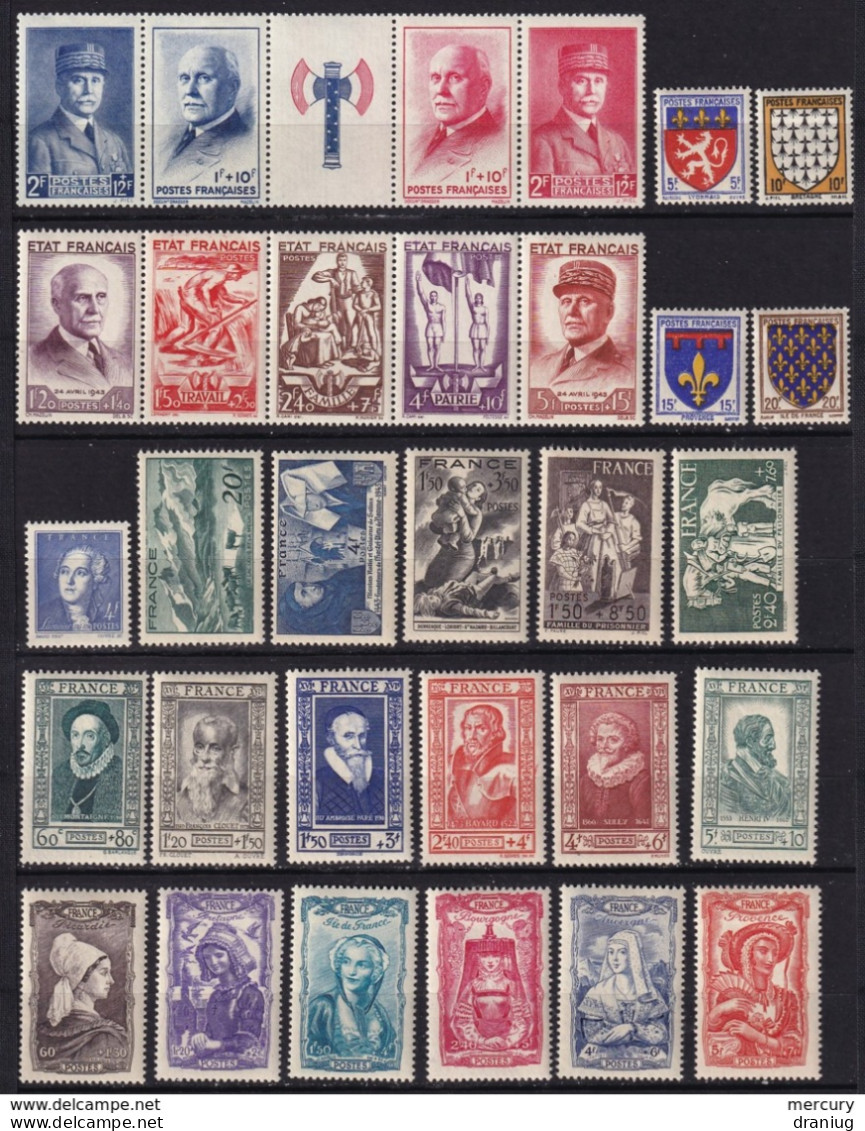 France Année Complète 1943 N** Avec Bandes - 1940-1949