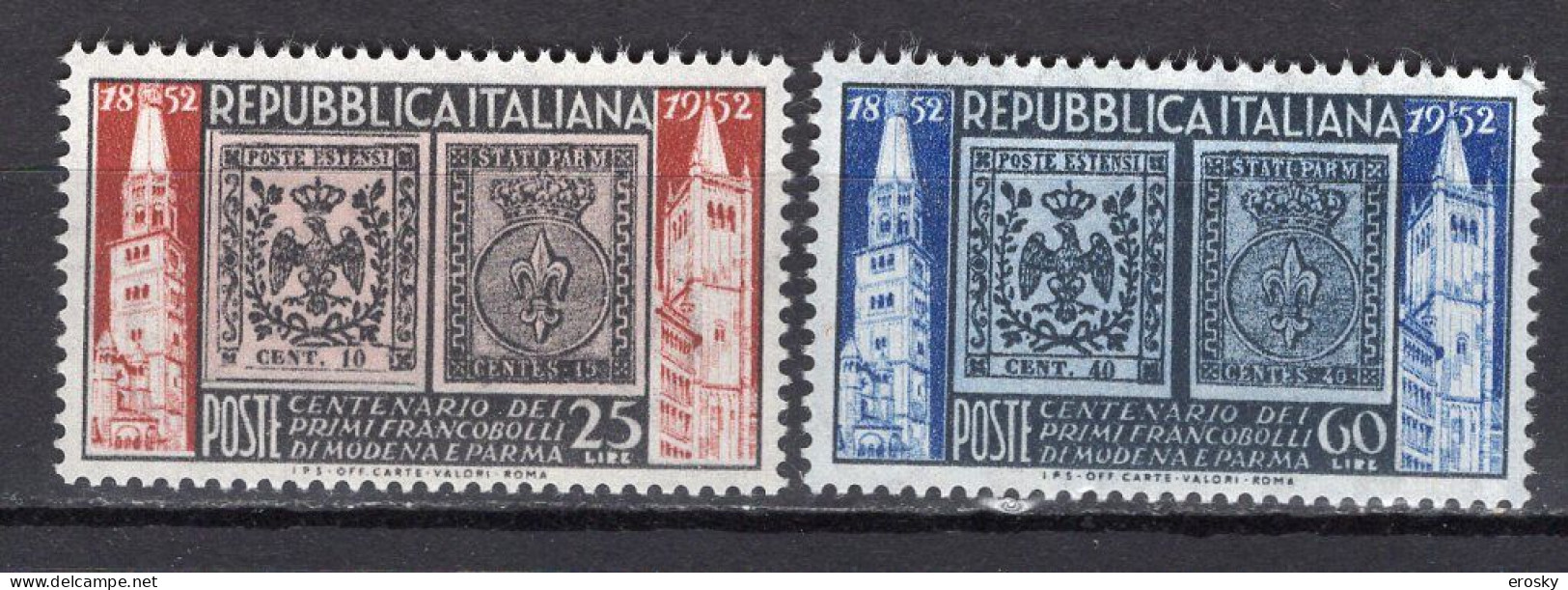 Y0164 - ITALIA Ss N°689/90 - ITALIE Yv N°627/28 ** TIMBRES DE MODENA ET PARMA - 1946-60: Ungebraucht