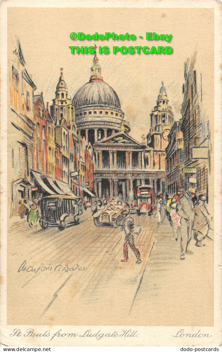 R418531 St. Pauls From Ludgate Hill. London. A. B. C. 1937 - Altri & Non Classificati