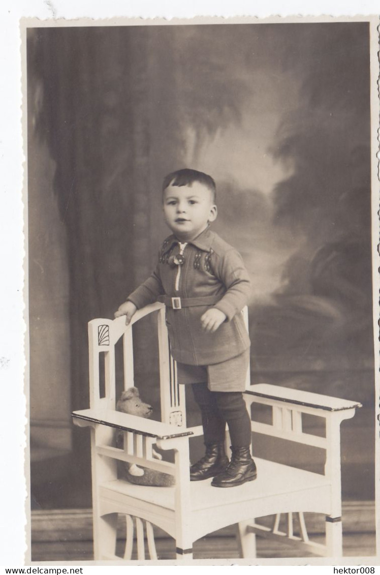 Altes Foto Vintage. Kinder Kleiner Junge.-Teddy.. (  B12  ) - Anonyme Personen