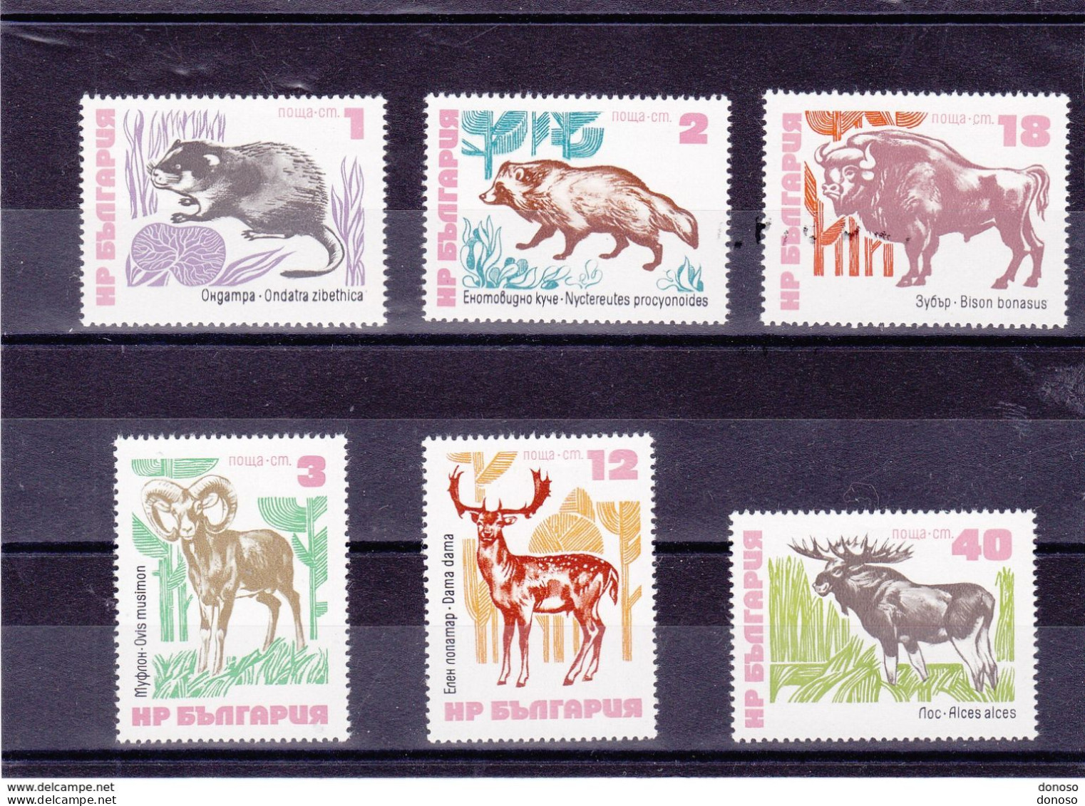 BULGARIE 1973 ANIMAUX Yvert 2008-2013, Michel 2248-2253 NEUF** MNH Cote 11 Euros - Ongebruikt