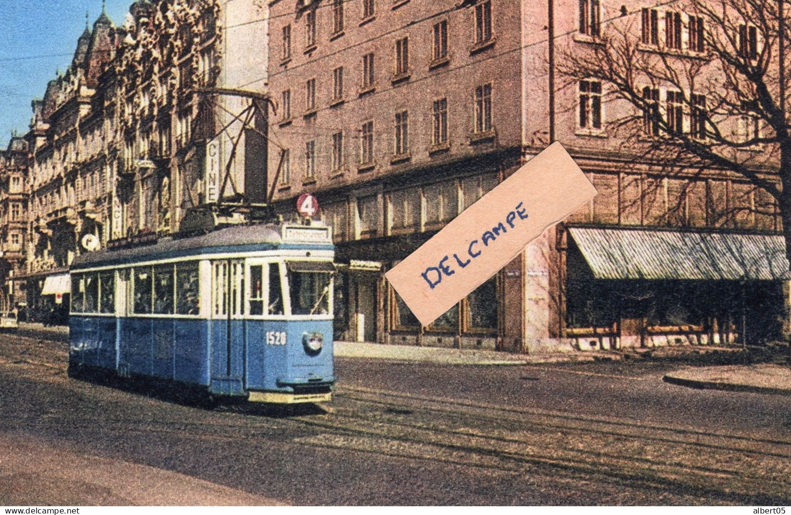 Les Tramways De Zurich - Une Motrice " Brochet " De La Ligne 4 En 1961 - Zürich