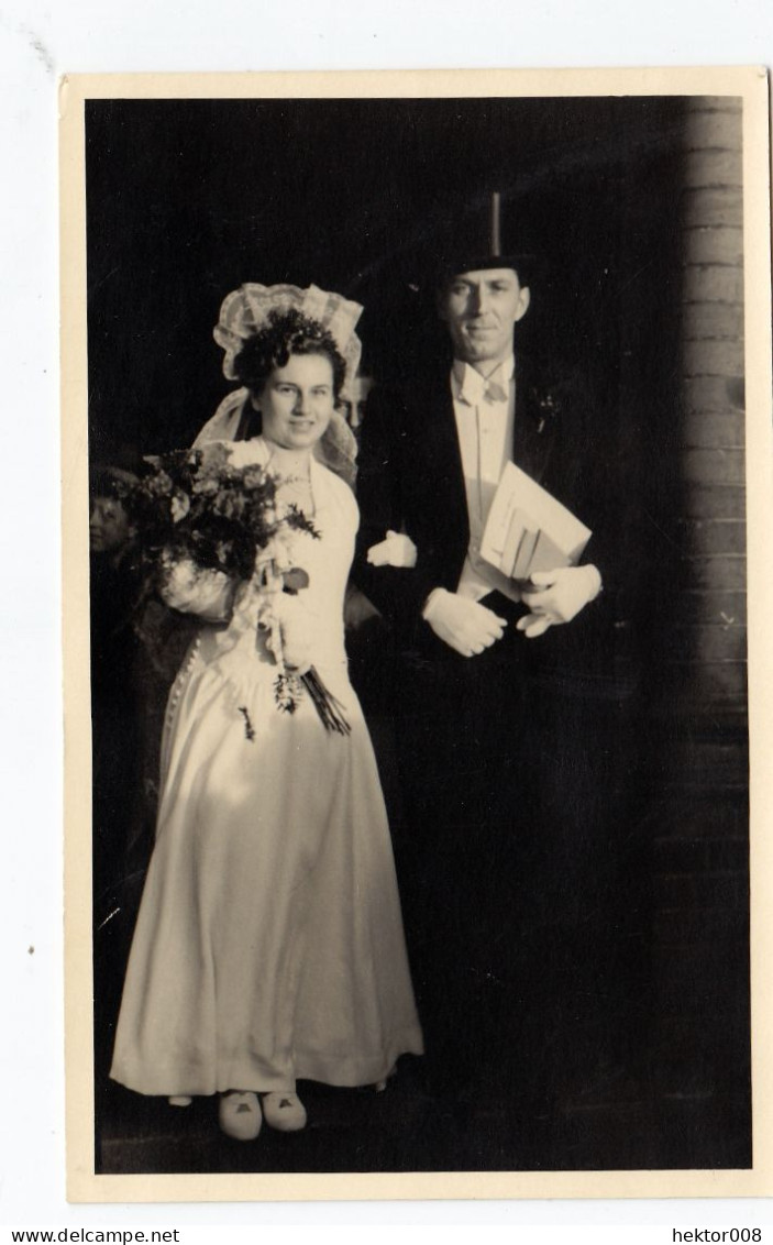 Altes Foto Vintage.Personen-Hochzeit. (  B12  ) - Personnes Anonymes