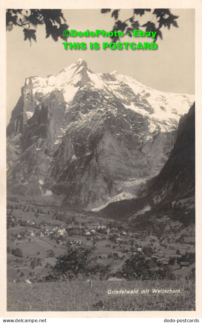 R418572 Grindelwald Mit Wetterhorn. Photo Suisse - Monde