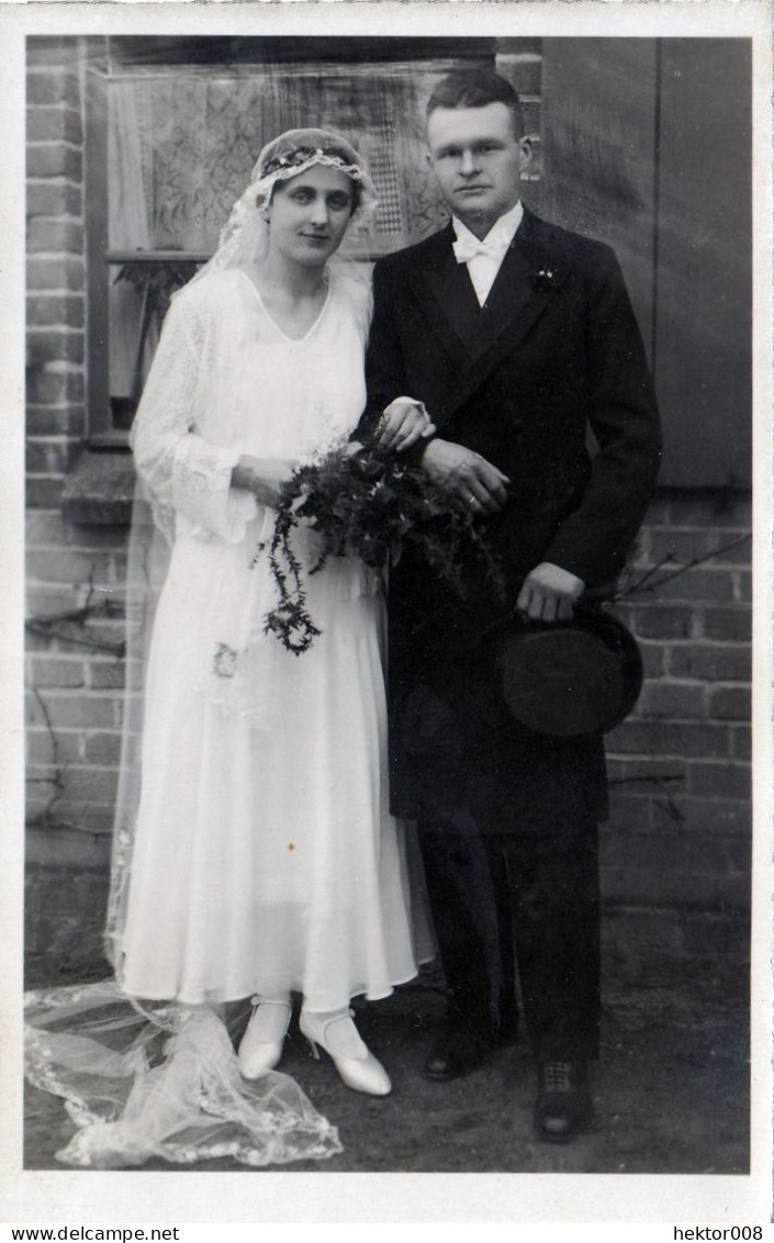 Altes Foto Vintage.Personen-Hochzeit. (  B12  ) - Anonyme Personen